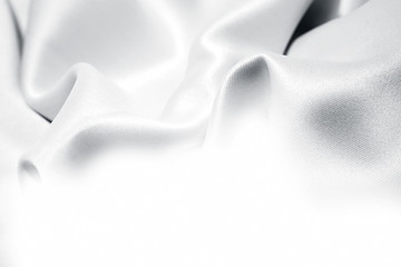 White silk texture. Copy space