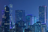 Fototapeta Miasto - Hong Kong skyline at night