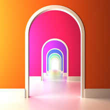 Archway To The Colorful Future.