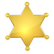 © tuulijumala - Blank golden sheriff star isolated on white