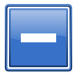 © Alex White - minus blue glossy square web icon isolated