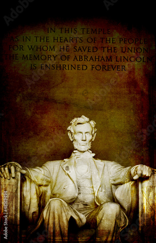фотография Lincoln Memorial Closeup of Lincoln Statue