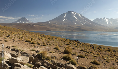 Board z aluminiowym obramowaniem Laguna altiplanica, atacama