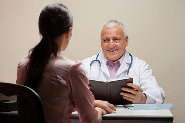 Wall Mural - Doctor Looking At Patient