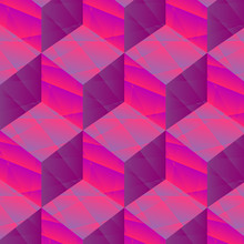 Pink Cubes Pattern