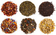 © motorolka - assortment of dry tea, isolated on white