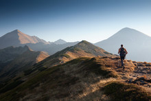 Hiker In Tatra Mountains