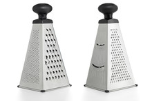 Four Sides Of A Metal Grater