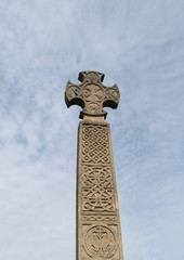 A Tall Stone Made Historical Cross Memorial.