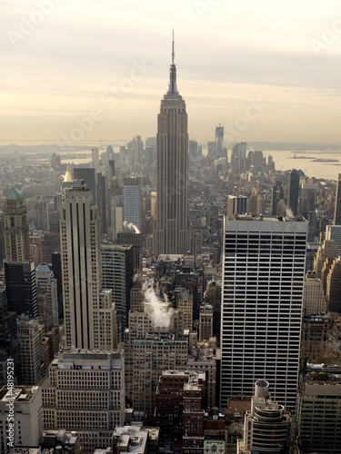 Naklejka - mata magnetyczna na lodówkę New York skyline