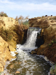 Canvas Print - Wadi Elrayan waterfalls