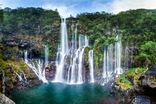 Nowoczesny obraz na płótnie Cascade de Grand-Galet - Ile de La Réunion