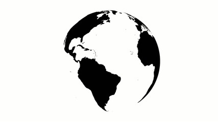 earth black and white land