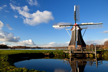 Fototapete - charming Dutch windmill