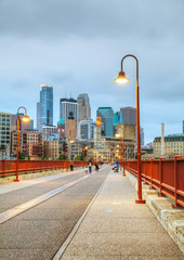 Wall Mural - Downtown Minneapolis, Minnesota at night time