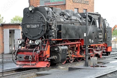 Board z aluminiowym obramowaniem Lokomotywa parowa kolei wąskotorowych Harz