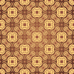 Poster - Seamless colorful retro pattern background