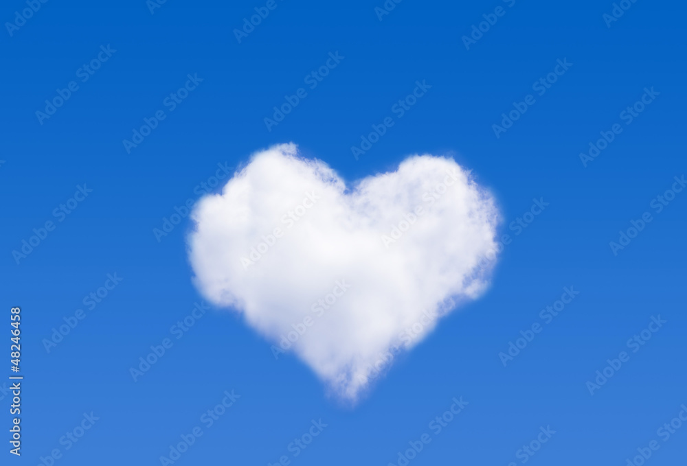 ハートの雲 Stock Photo | Adobe Stock