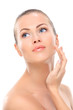 © opolja - Beauty face of beautiful woman with clean fresh skin - isolated