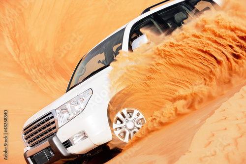 Naklejka na meble 4 by 4 dune bashing is a popular sport of the Arabian desert