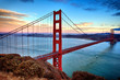 horizontal view of Golden Gate Bridge 