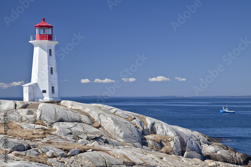 Fototapeta na szkło Latarnia morska Peggy's Cove, Nowa Szkocja, Kanada.