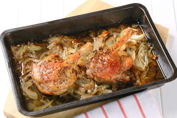 Poster - Roast duck legs with caraway and onion