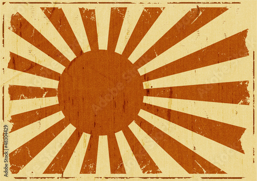 Board z aluminiowym obramowaniem Tło wzór flagi japonia w stylu vintage