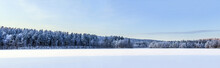 Winter Lake Panorama, Finland