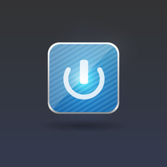 User interface vector power icon