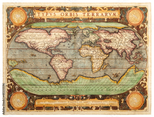 Obraz na płótnie canvas Stara mapa (1587)