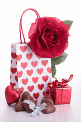 Poster - valentine gift and chocolates