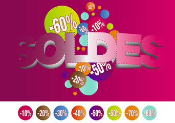 Naklejka na meble SOLDES 02