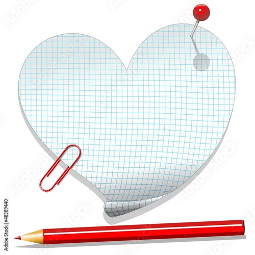 Love Heart Message Paper-Cuore di Carta Messaggio d'Amore