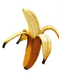 Banane geschält Zeichnung