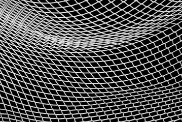 Soccer Net in Black and White