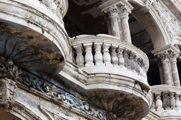 Wall Mural - balcony of the old building