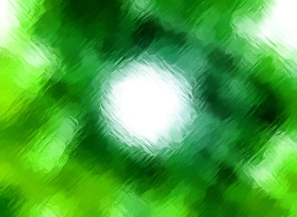 Sticker - Abstract green digital painting