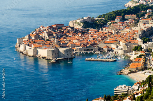 Plakat na papierze fotorealistycznym Dubrovnik cityscape