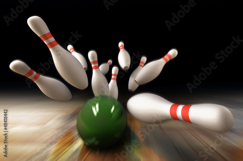 Foto-Doppelrollo - bowling (von adimas)
