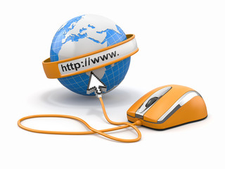Poster - Concept of internet browser.