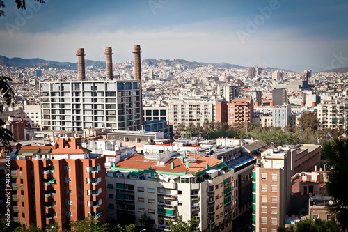 Fotoboard na płycie Barcelona, ​​Hiszpania