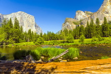 Merced River At Yosemite National Park
