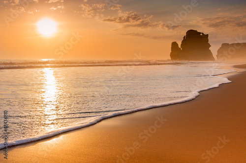 Obraz w ramie sunset ocean