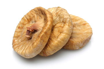 Wall Mural - Dried figs isolated on white