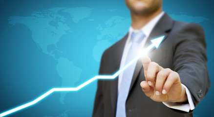 Aufkleber - Businessman profit concept