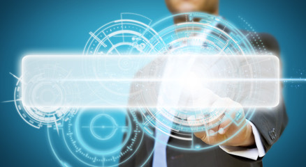 Aufkleber - Businessman technology concept