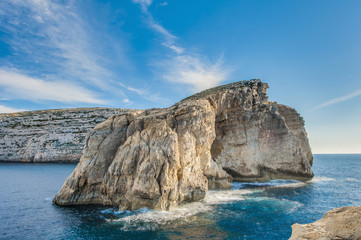 Wall Mural - Fungus Rock, on the coast of Gozo, Malta