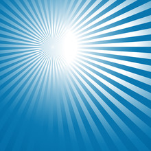 Abstract Background With Blue Sun Rays
