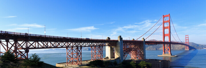 Fototapete - Golden Gate Bridge panorama